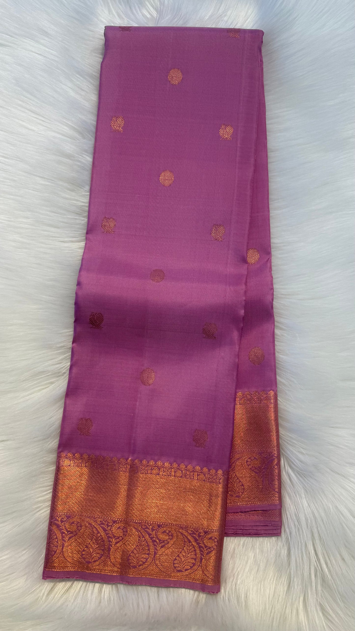 LAVENDER HANDLOOM KANCHIPURAM SILK SAREE (KSS318)