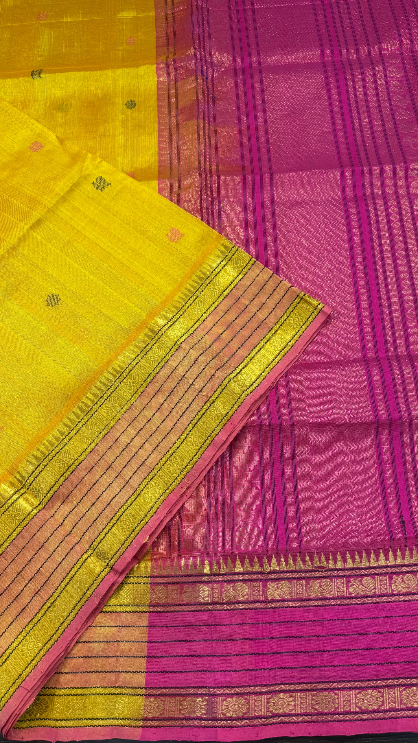 HANDLOOM KANCHIPURAM SILK COTTON (KSC173)