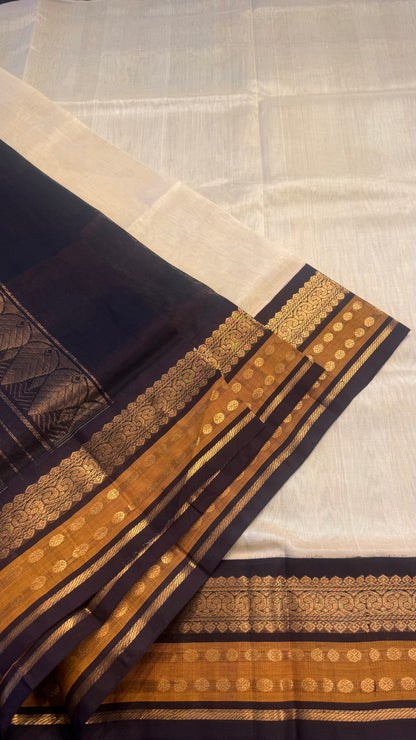 HANDLOOM KANCHIPURAM SILK COTTON (KSC157)