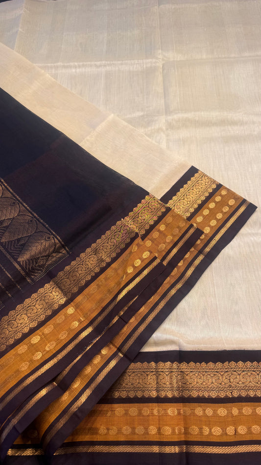 HANDLOOM KANCHIPURAM SILK COTTON (KSC157)