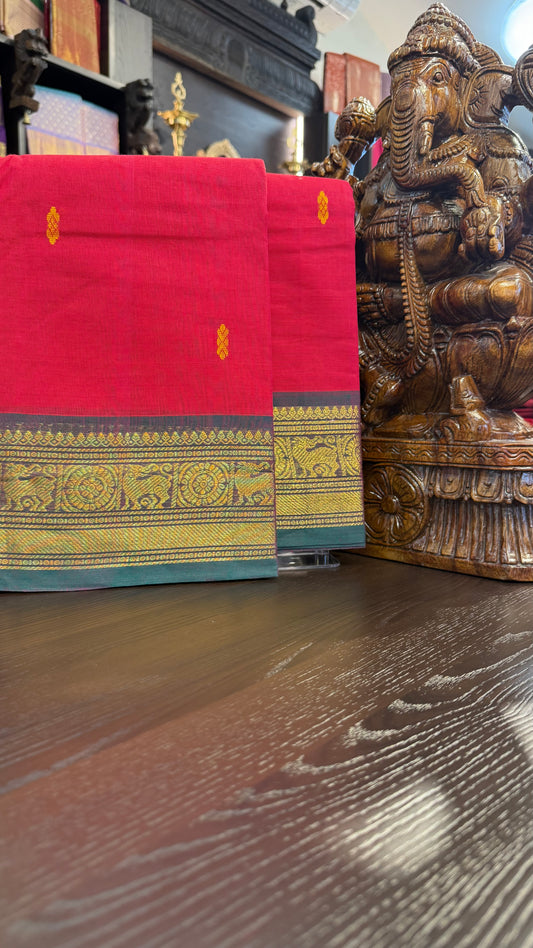 Kanchi Cotton Saree