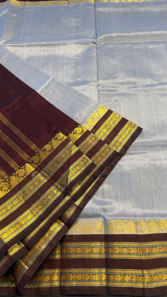 HANDLOOM KANCHIPURAM SILK COTTON (KSC159)