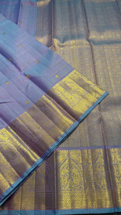 UNICORN GOLD FULL ZARI HANDLOOM KANCHIPURAM SILK SAREE (KSS308)
