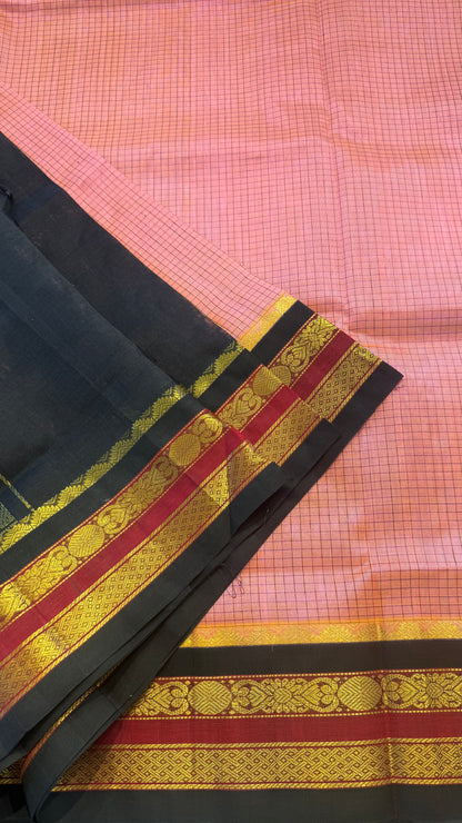 HANDLOOM KANCHIPURAM SILK COTTON (KSC257)