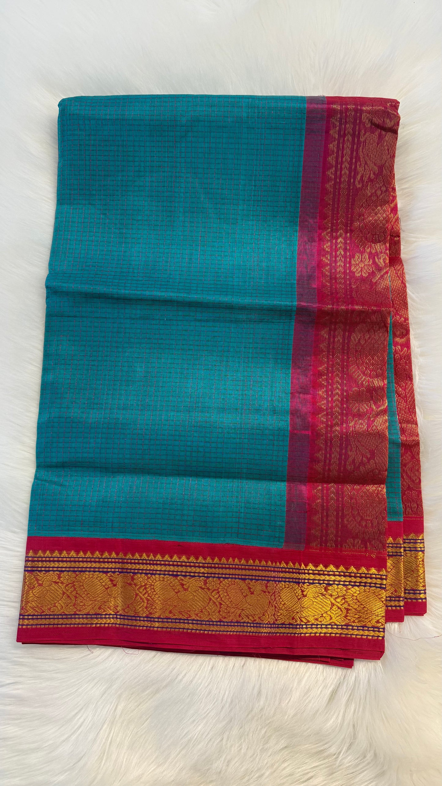HANDLOOM KANCHIPURAM SILK COTTON (KSC261)