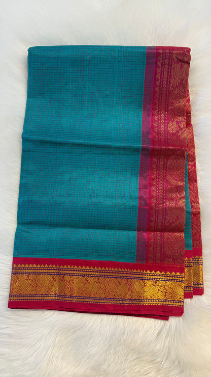 HANDLOOM KANCHIPURAM SILK COTTON (KSC261)
