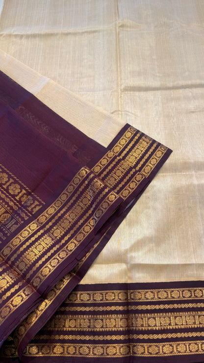 HANDLOOM KANCHIPURAM SILK COTTON (KSC233)