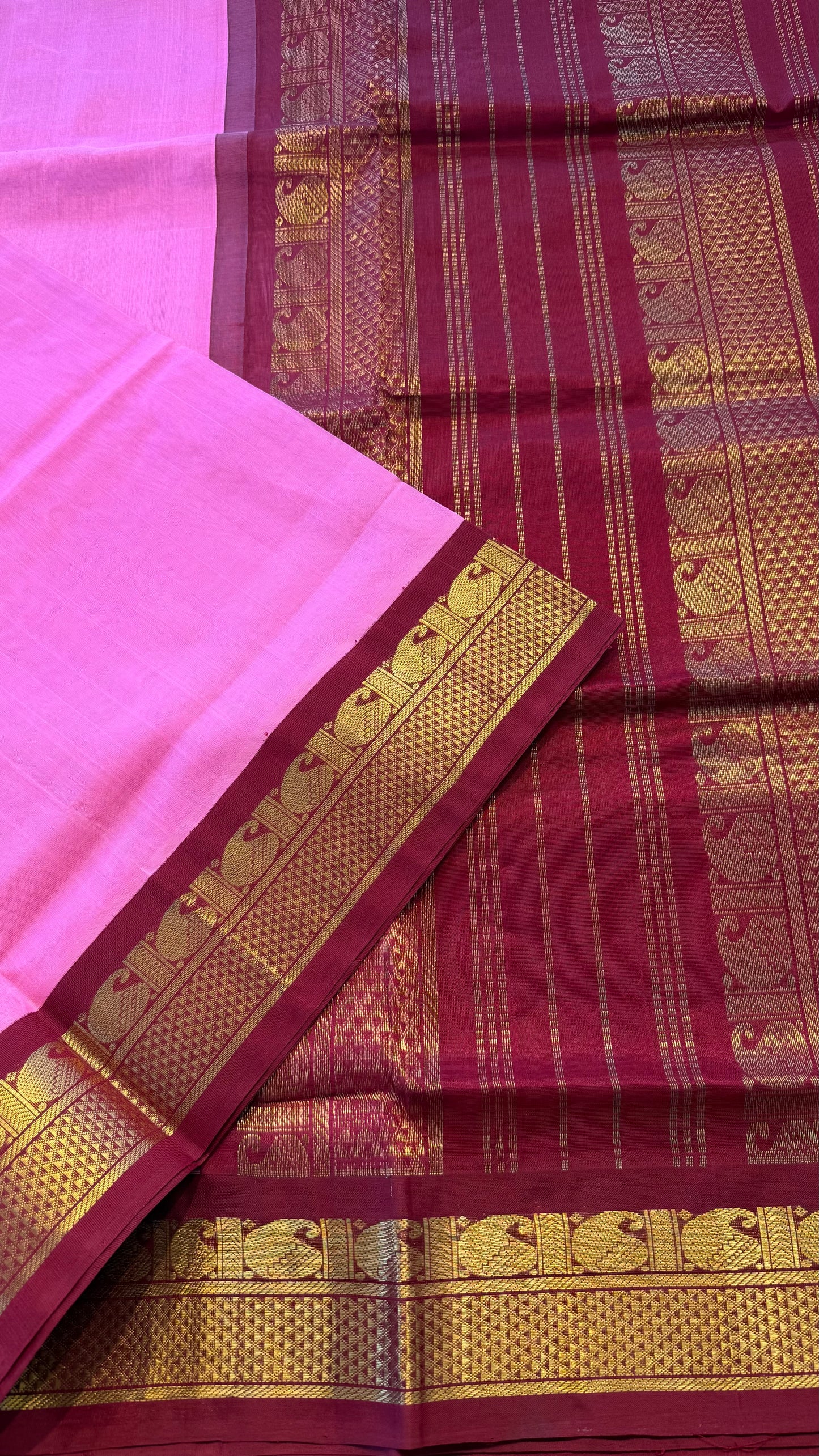 HANDLOOM KANCHIPURAM SILK COTTON (KSC221)