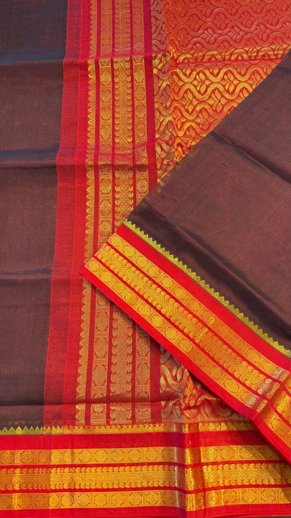 HANDLOOM KANCHIPURAM SILK COTTON (KSC231)