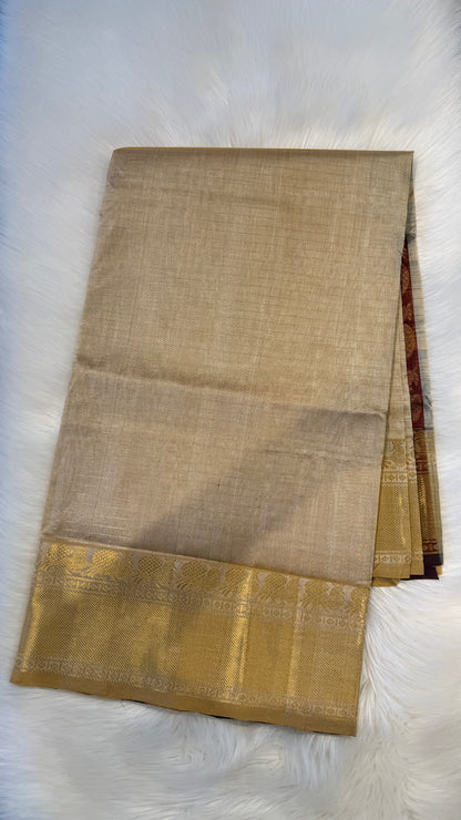 HANDLOOM KANCHIPURAM SILK COTTON (KSC147)