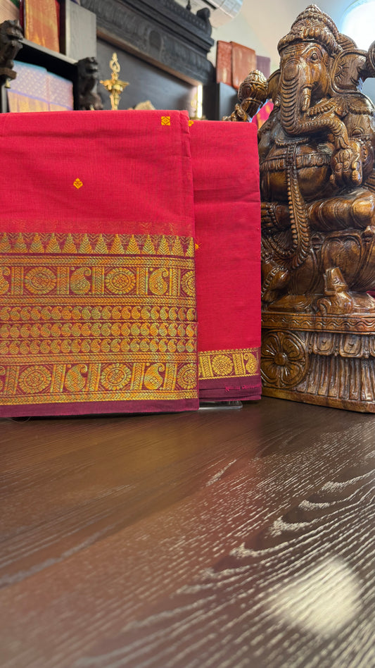Kanchi Cotton Saree