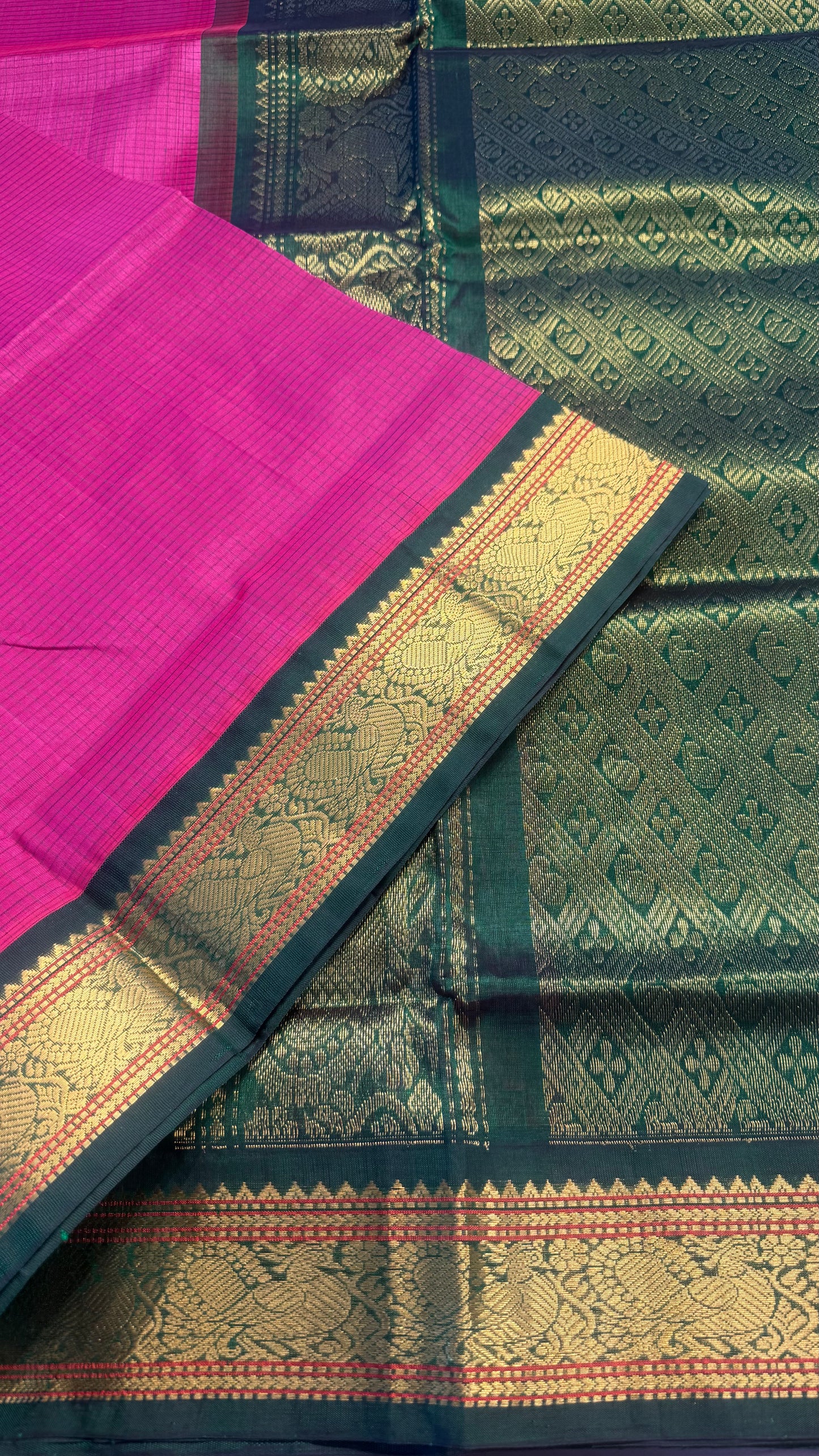 HANDLOOM KANCHIPURAM SILK COTTON (KSC168)