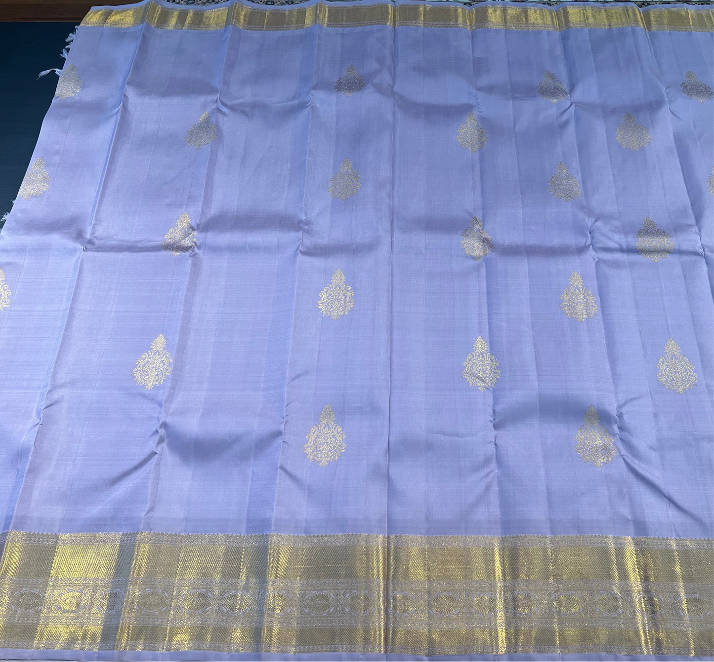 PURPLISH  LAVENDER KANCHIPURAM HANDLOOM SILK SAREE