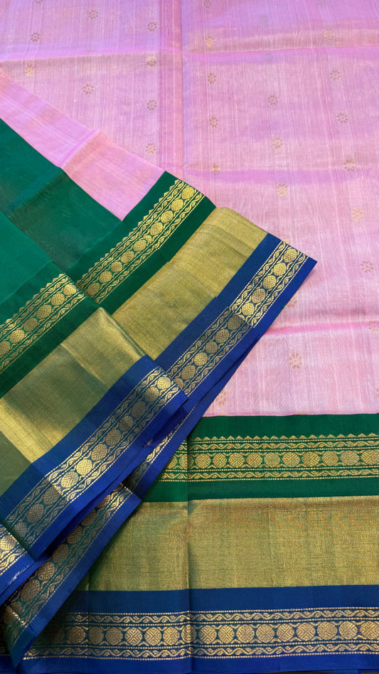 HANDLOOM KANCHIPURAM SILK COTTON (KSC272)
