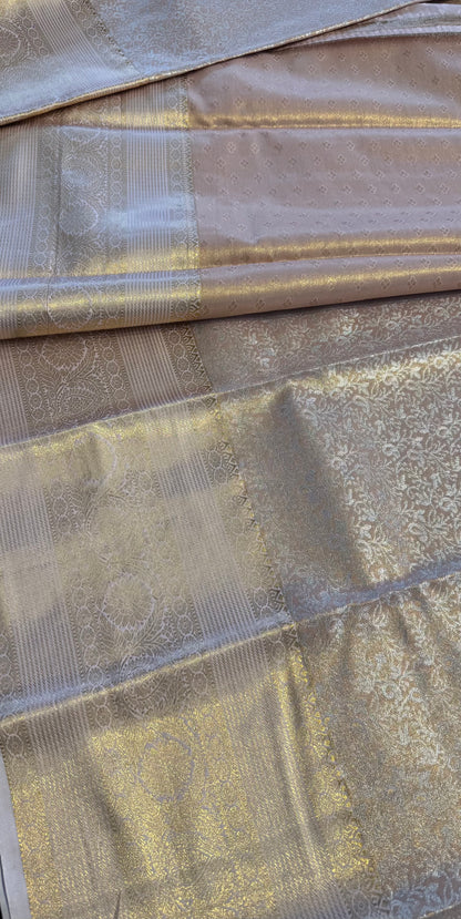 PINK PEARL SEMI SILK KANICHIPURAM SILK SAREE (SSKS12)