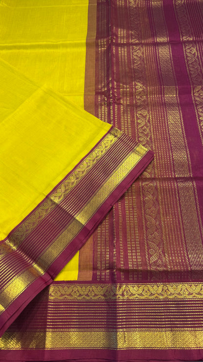 HANDLOOM KANCHIPURAM SILK COTTON (KSC162)