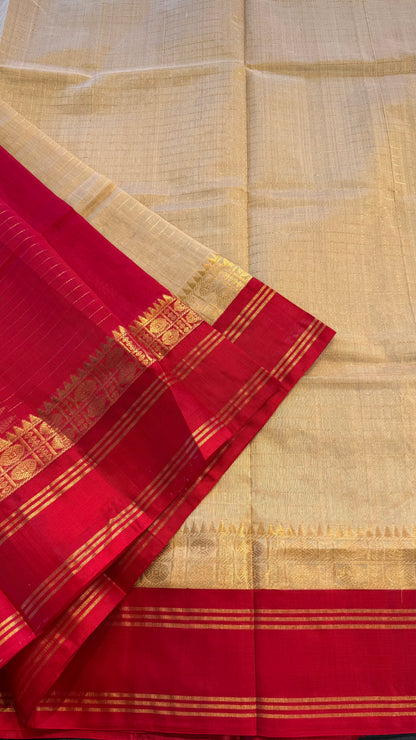 HANDLOOM KANCHIPURAM SILK COTTON (KSC255)