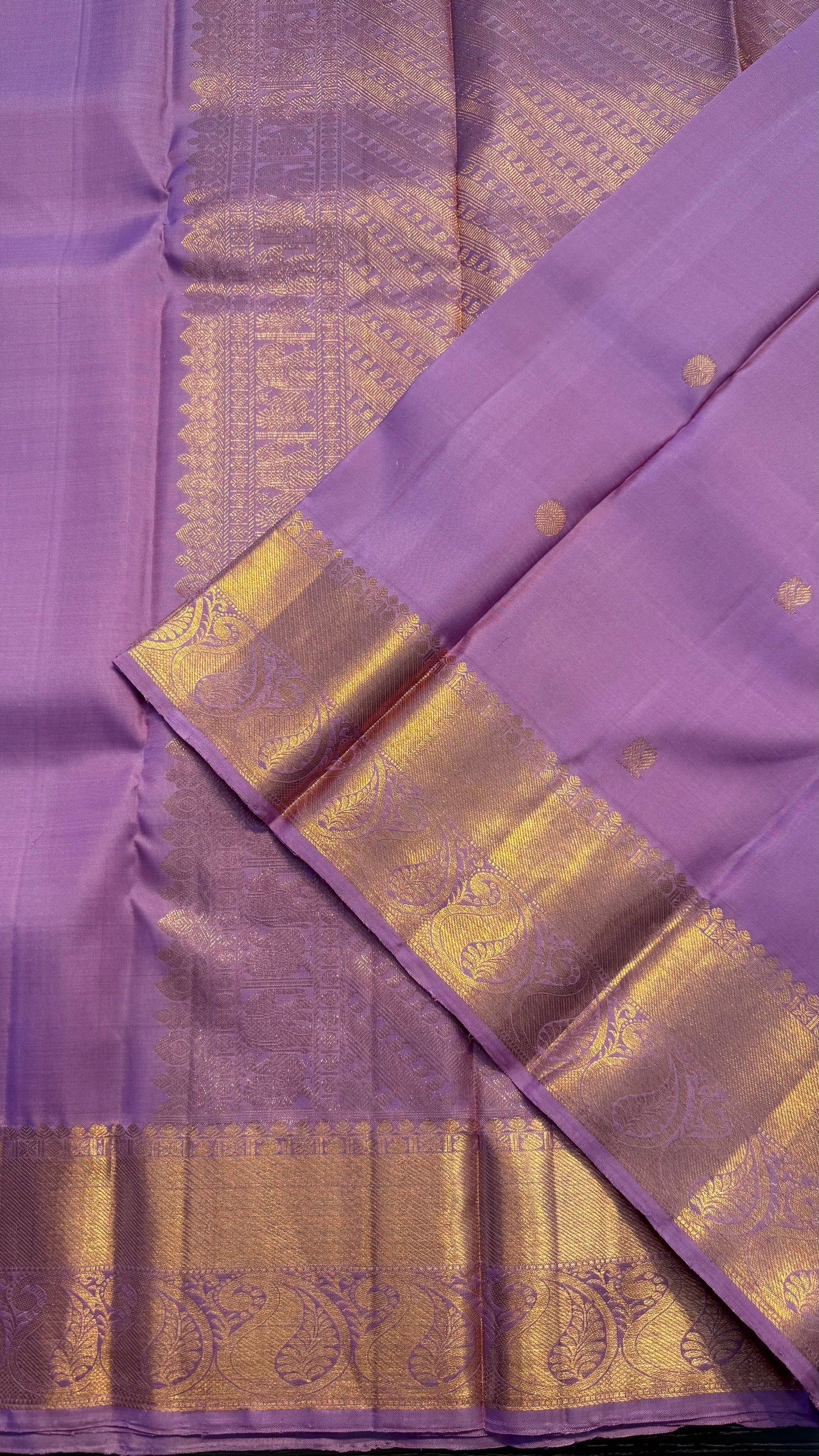LAVENDER HANDLOOM KANCHIPURAM SILK SAREE (KSS318)