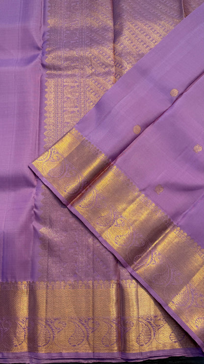 LAVENDER HANDLOOM KANCHIPURAM SILK SAREE (KSS318)