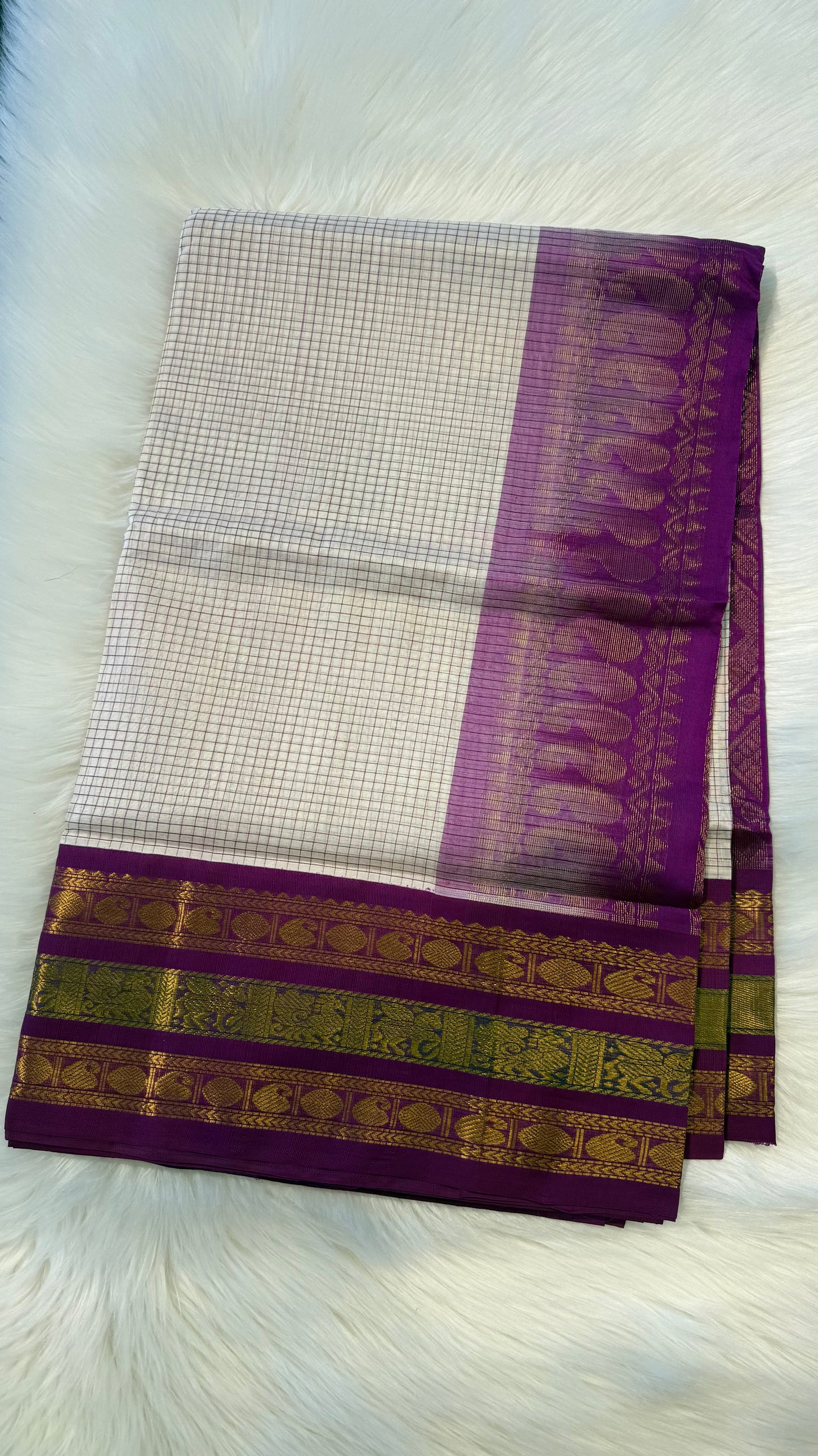 HANDLOOM KANCHIPURAM SILK COTTON (KSC256)