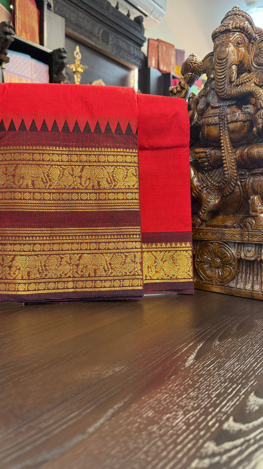 Kanchi Cotton Saree