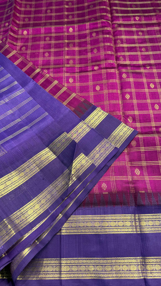 HANDLOOM KANCHIPURAM SILK COTTON (KSC189)