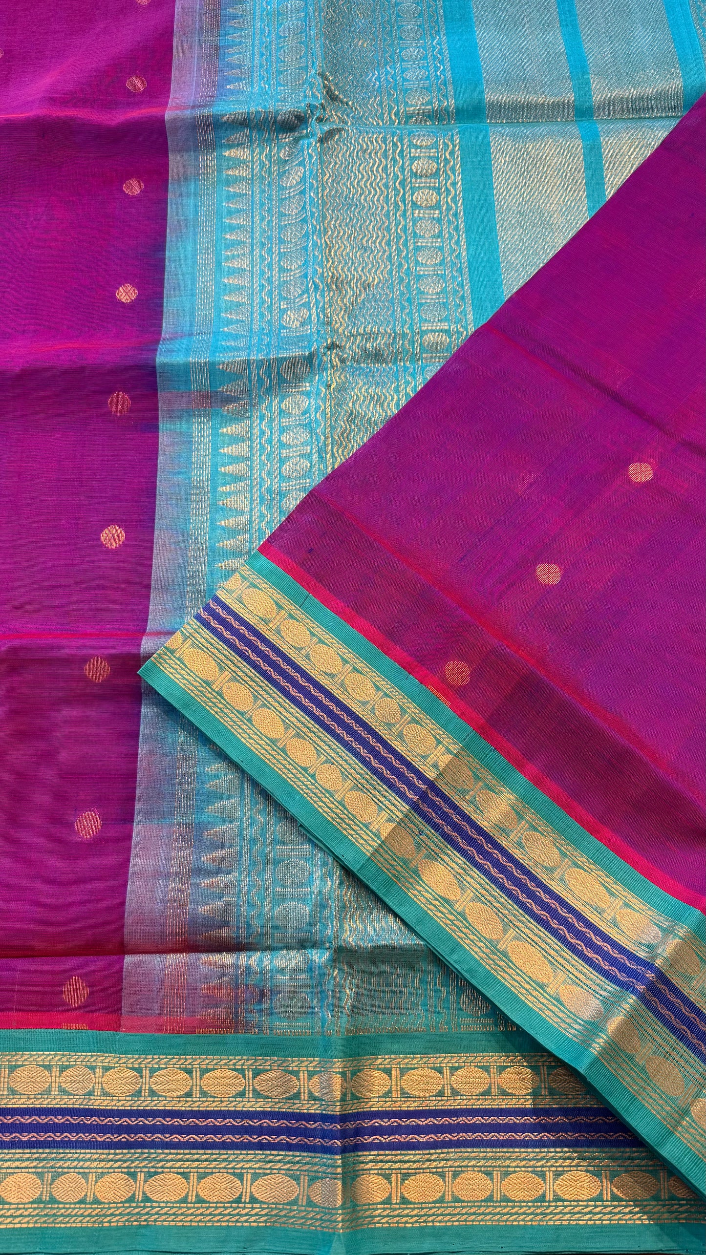 HANDLOOM KANCHIPURAM SILK COTTON (KSC219)