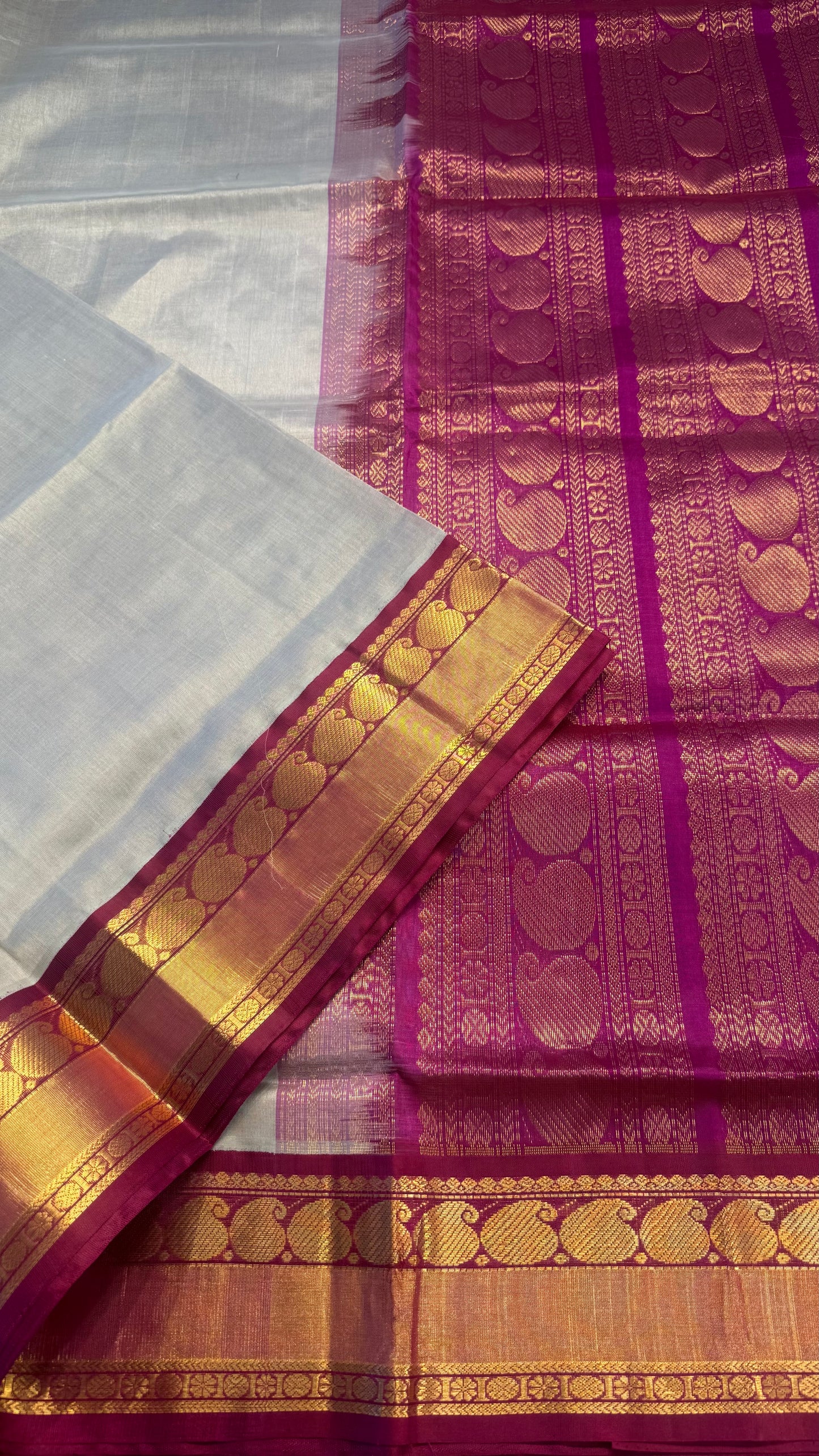 HANDLOOM KANCHIPURAM SILK COTTON (KSC166)