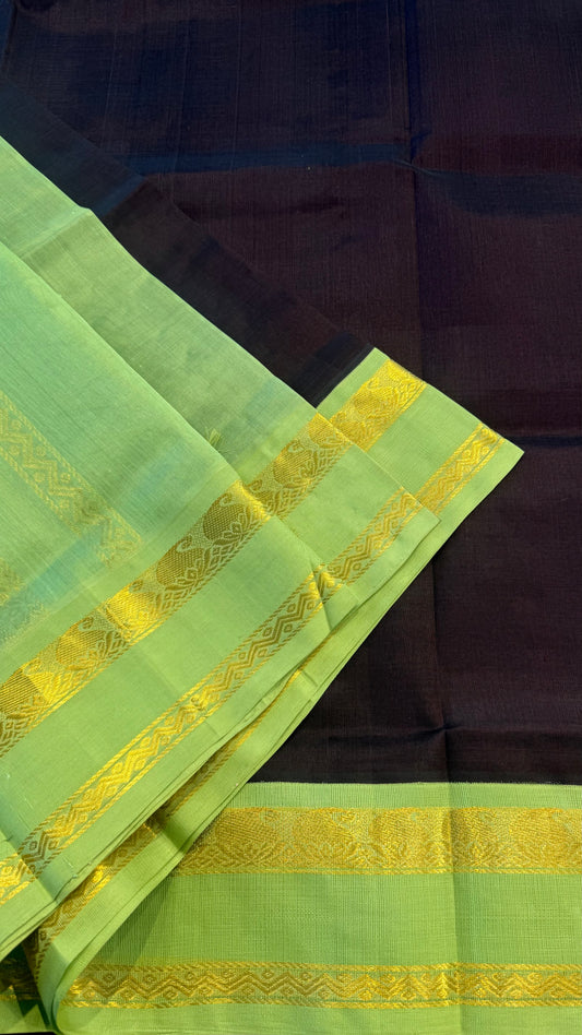 HANDLOOM KANCHIPURAM SILK COTTON (KSC217)