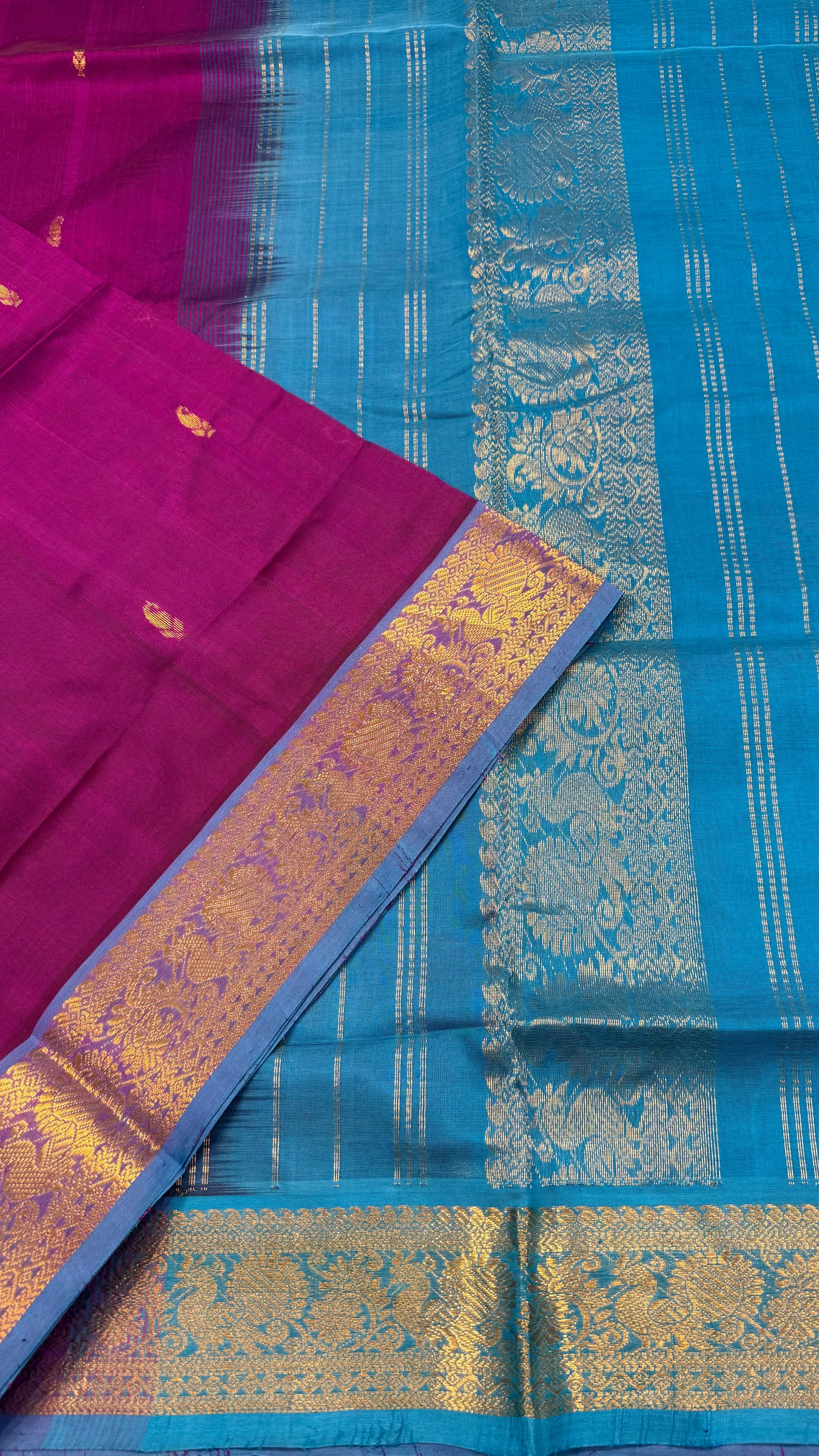 HANDLOOM KANCHIPURAM SILK COTTON (KSC193)