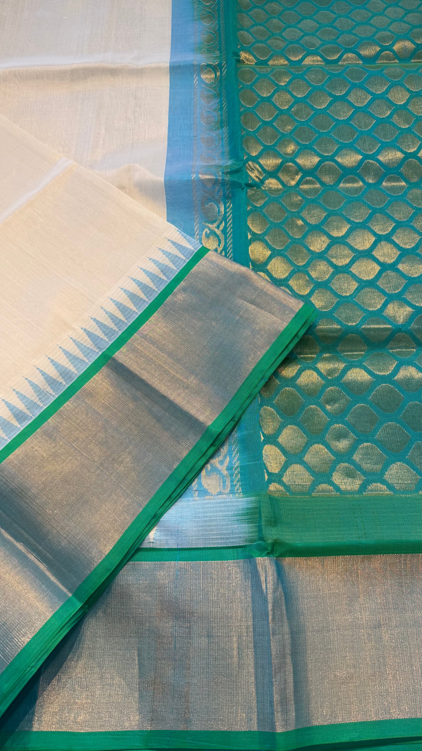 HANDLOOM KANCHIPURAM SILK COTTON (KSC212)