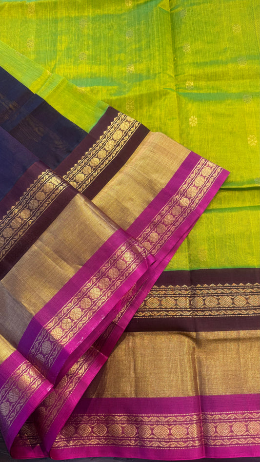 HANDLOOM KANCHIPURAM SILK COTTON (KSC270)