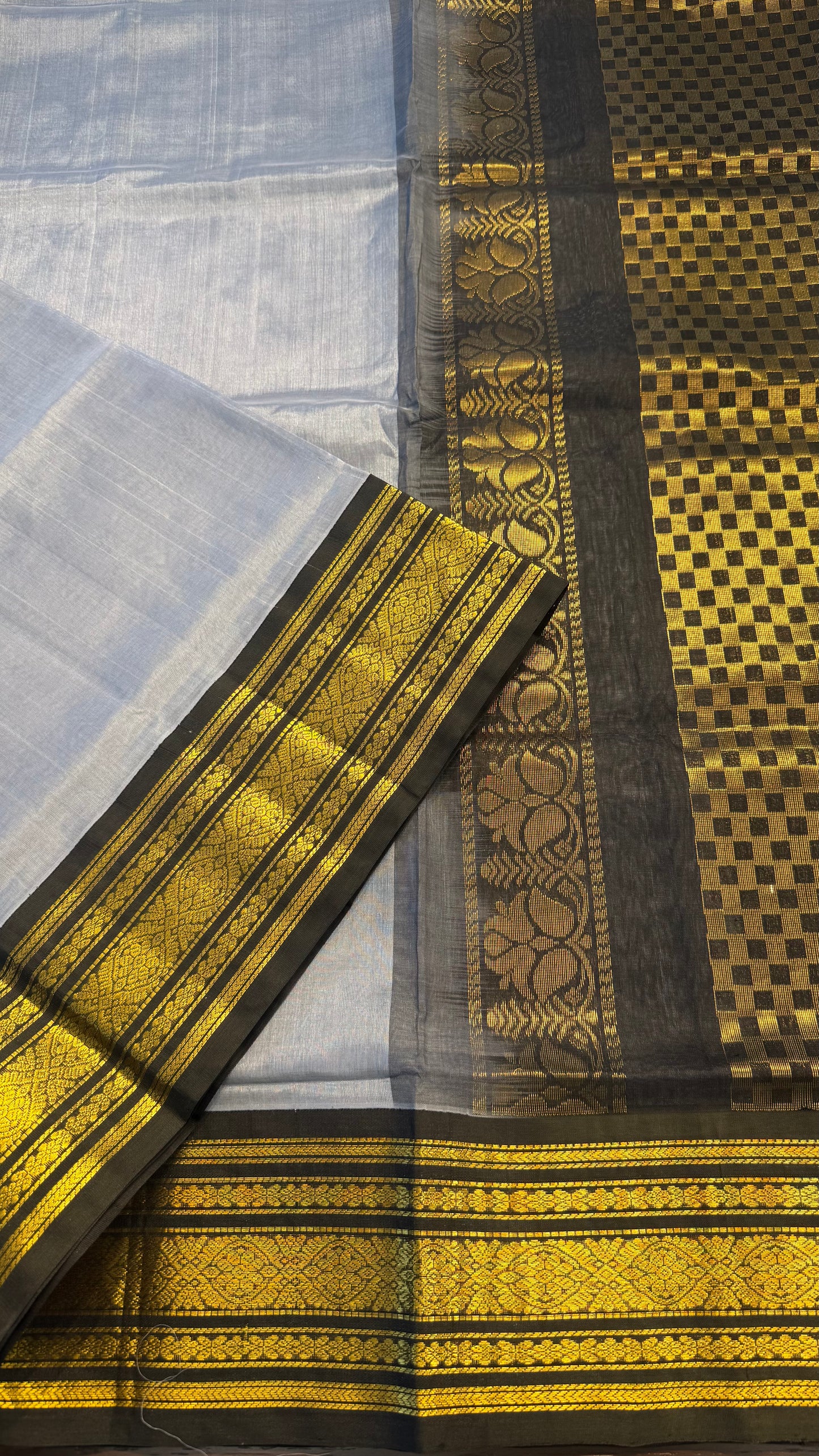 HANDLOOM KANCHIPURAM SILK COTTON (KSC164)