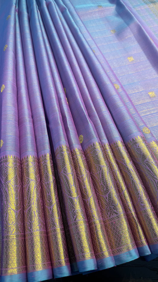UNICORN GOLD FULL ZARI HANDLOOM KANCHIPURAM SILK SAREE (KSS308)