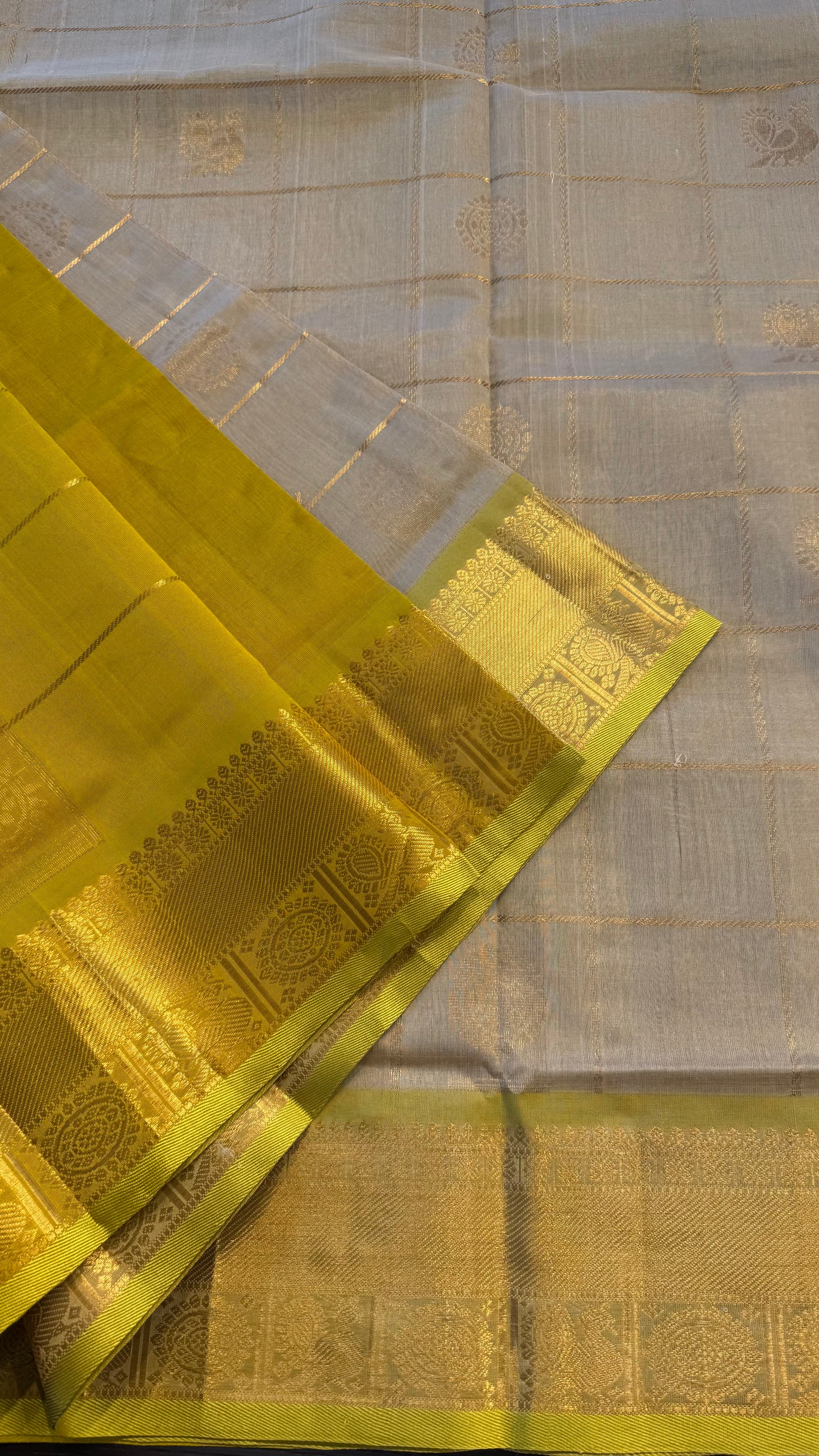 HANDLOOM KANCHIPURAM SILK COTTON (KSC279)