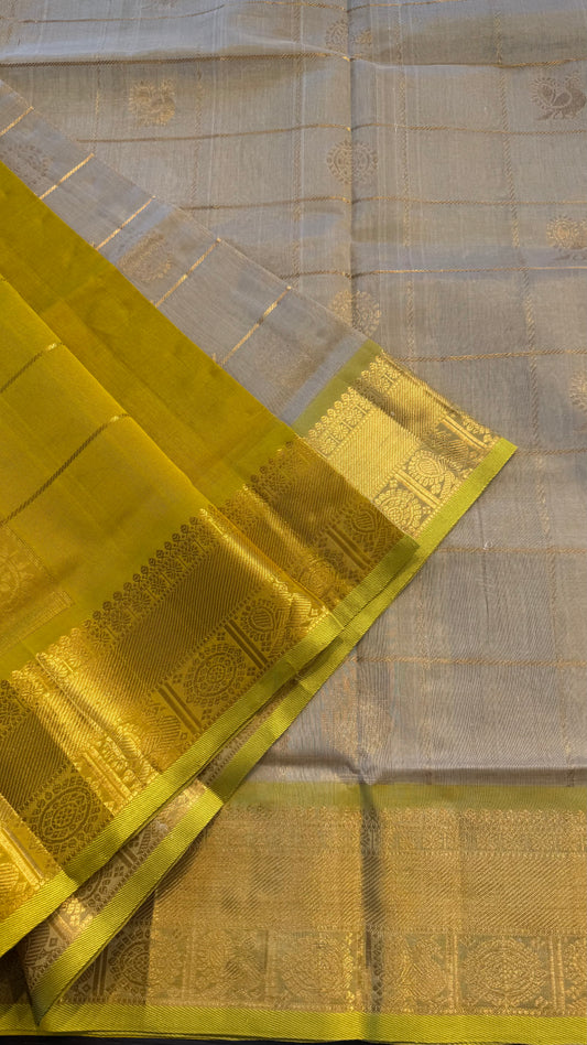HANDLOOM KANCHIPURAM SILK COTTON (KSC279)