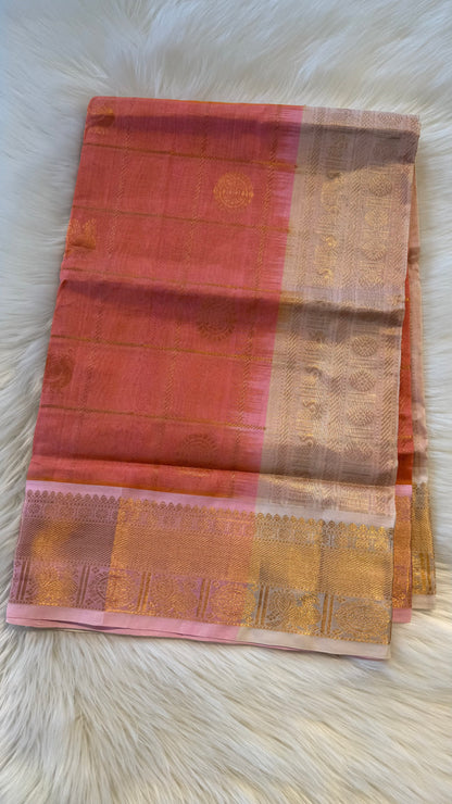 HANDLOOM KANCHIPURAM SILK COTTON (KSC263)