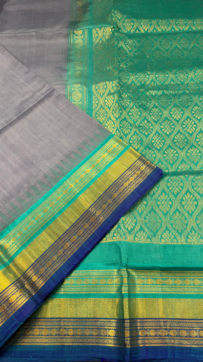 HANDLOOM KANCHIPURAM SILK COTTON (KSC229)