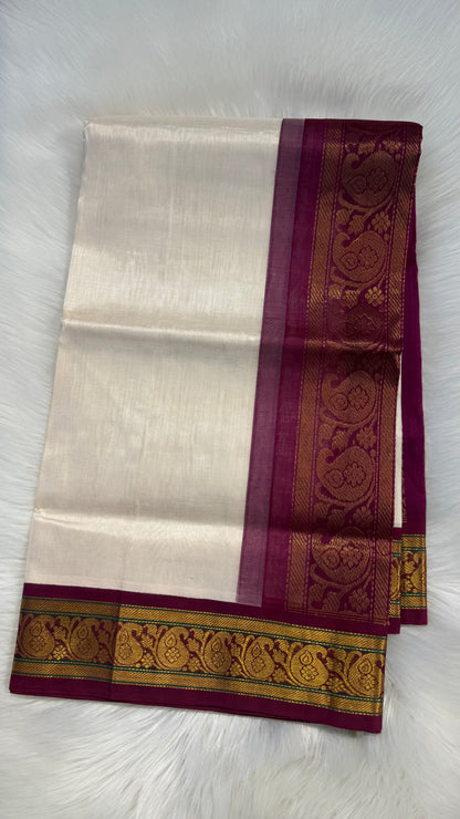 HANDLOOM KANCHIPURAM SILK COTTON (KSC186)