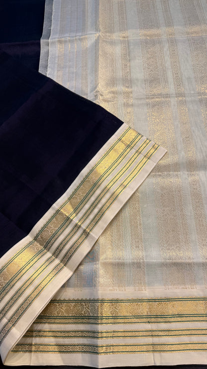 HANDLOOM KANCHIPURAM SILK COTTON (KSC154)