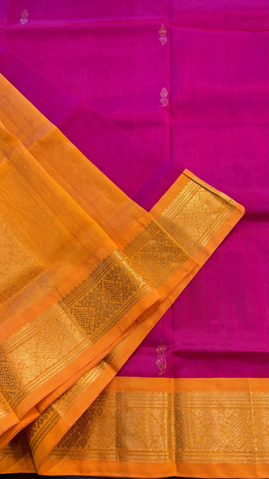 HANDLOOM KANCHIPURAM SILK COTTON (KSC223)