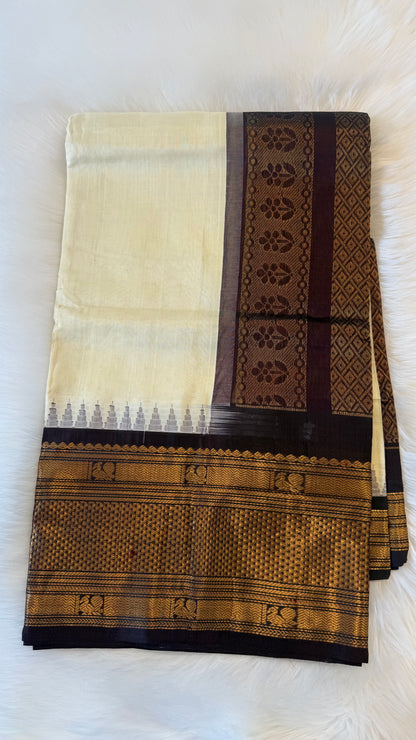 HANDLOOM KANCHIPURAM SILK COTTON (KSC267)