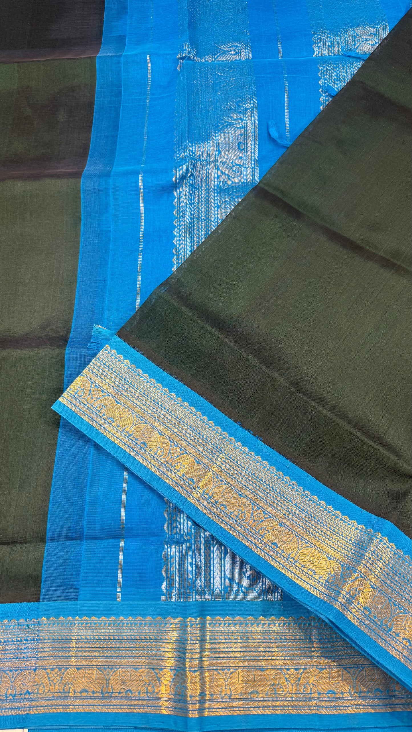 HANDLOOM KANCHIPURAM SILK COTTON (KSC211)