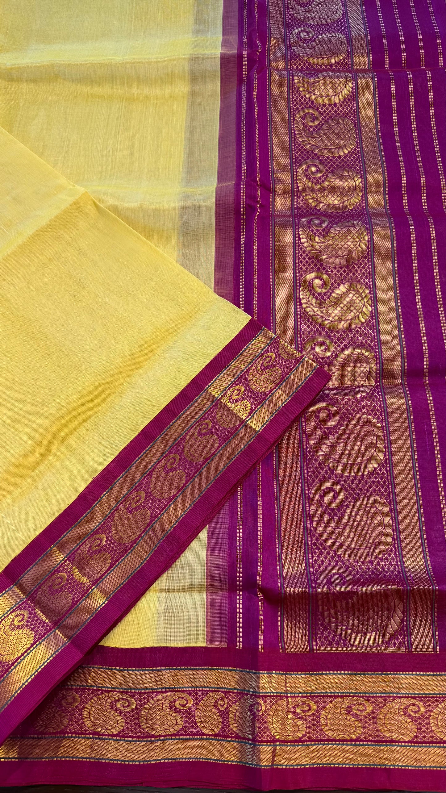 HANDLOOM KANCHIPURAM SILK COTTON (KSC205)
