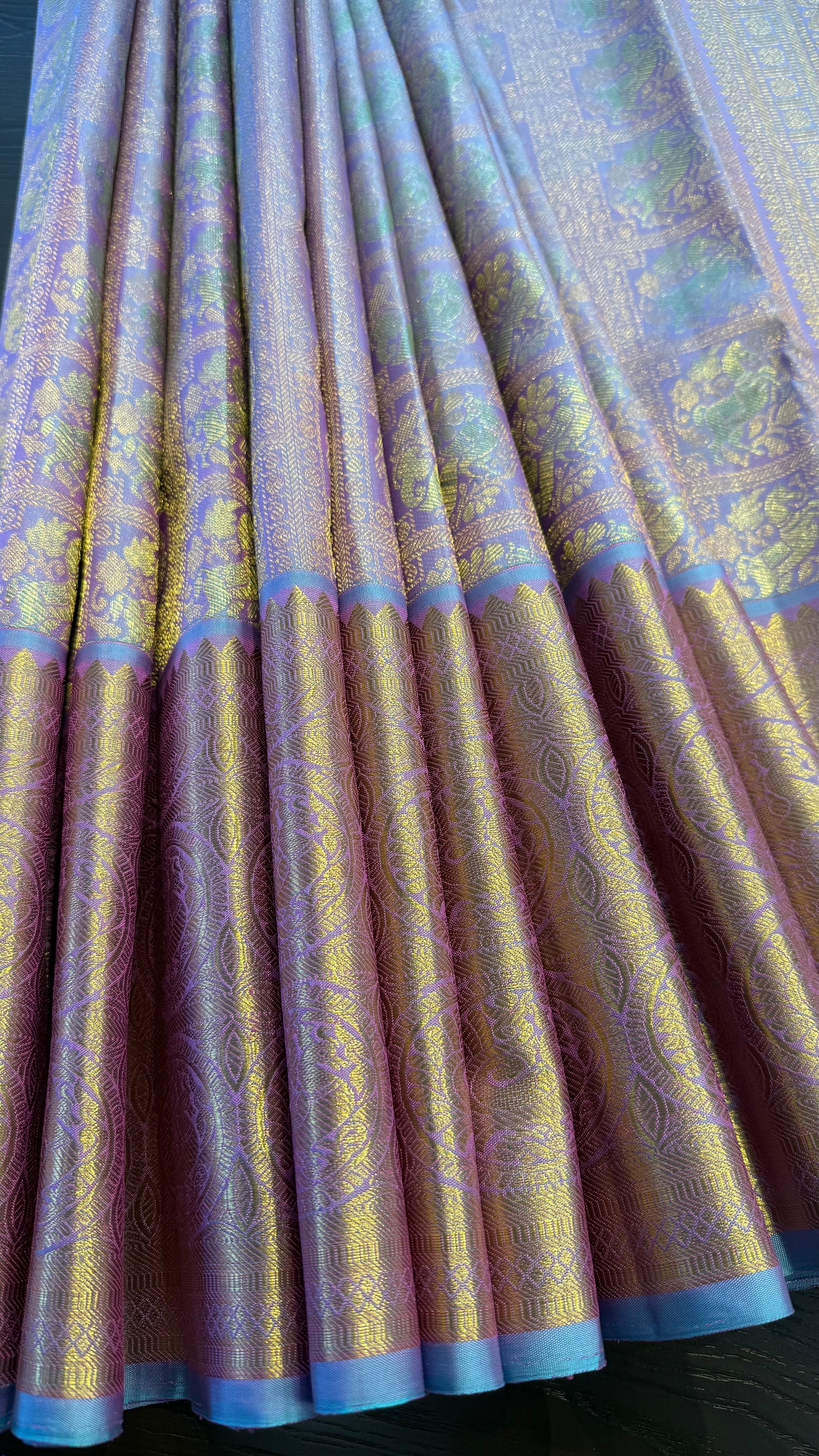 UNICORN GOLD FULL ZARI HANDLOOM KANCHIPURAM SILK SAREE (KSS314)