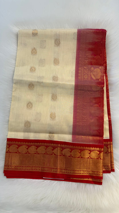 HANDLOOM KANCHIPURAM SILK COTTON (KSC208)