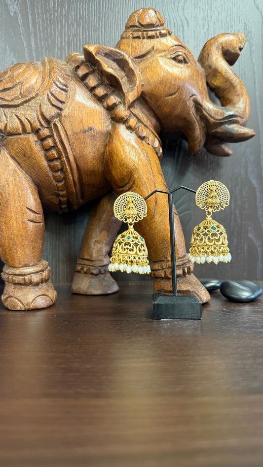 Mogra Green Jhumka
