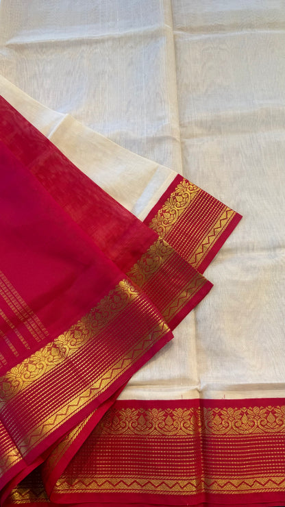 HANDLOOM KANCHIPURAM SILK COTTON (KSC224)