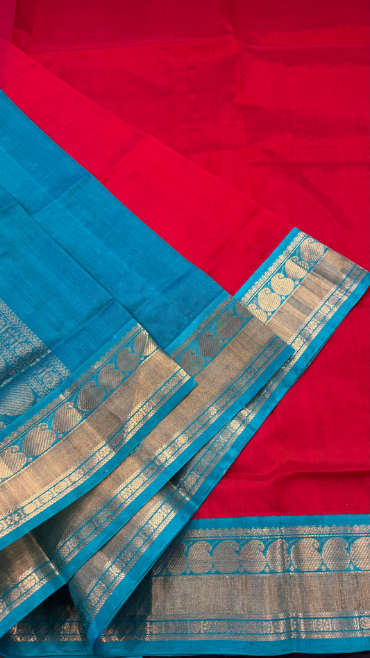 HANDLOOM KANCHIPURAM SILK COTTON (KSC160)