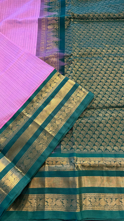 HANDLOOM KANCHIPURAM SILK COTTON (KSC253)